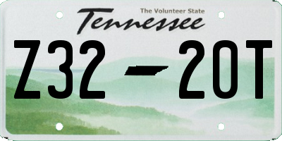 TN license plate Z3220T