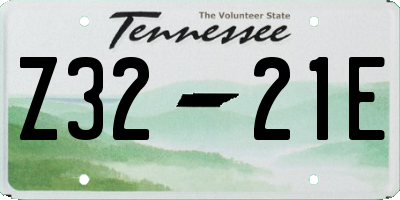 TN license plate Z3221E