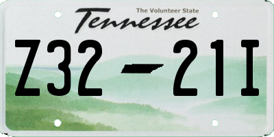 TN license plate Z3221I