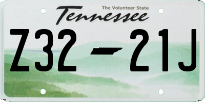 TN license plate Z3221J