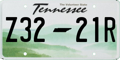 TN license plate Z3221R