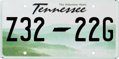 TN license plate Z3222G