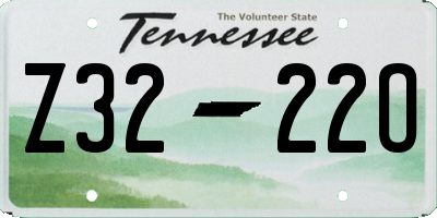 TN license plate Z3222O