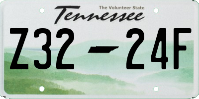 TN license plate Z3224F