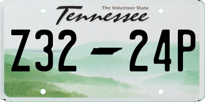 TN license plate Z3224P