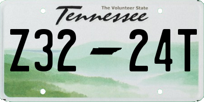 TN license plate Z3224T
