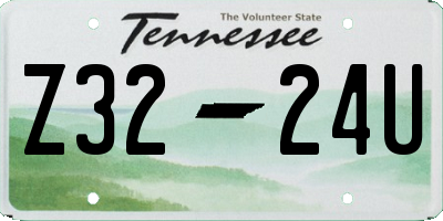 TN license plate Z3224U