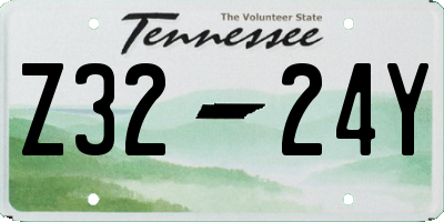 TN license plate Z3224Y