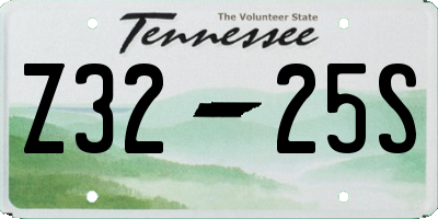 TN license plate Z3225S