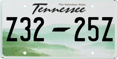 TN license plate Z3225Z