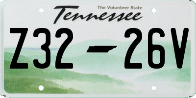 TN license plate Z3226V