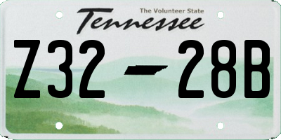 TN license plate Z3228B