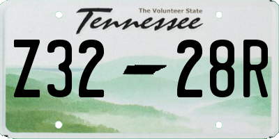TN license plate Z3228R