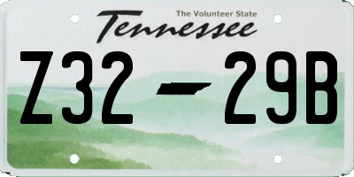 TN license plate Z3229B