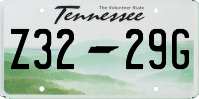 TN license plate Z3229G
