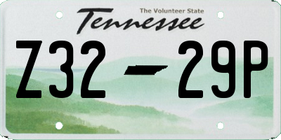 TN license plate Z3229P