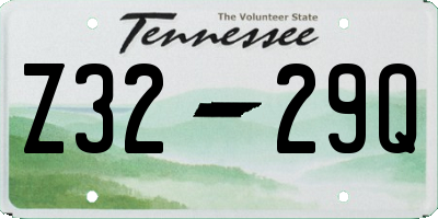 TN license plate Z3229Q