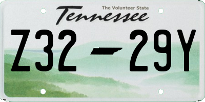 TN license plate Z3229Y