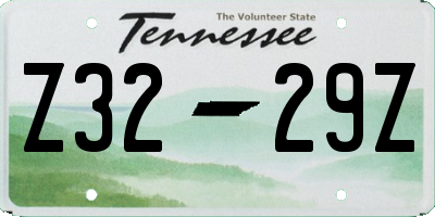 TN license plate Z3229Z