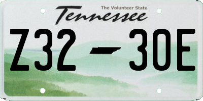 TN license plate Z3230E