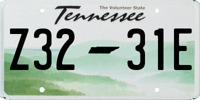 TN license plate Z3231E