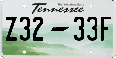 TN license plate Z3233F