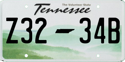 TN license plate Z3234B