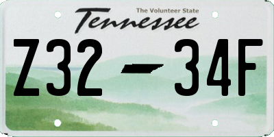 TN license plate Z3234F