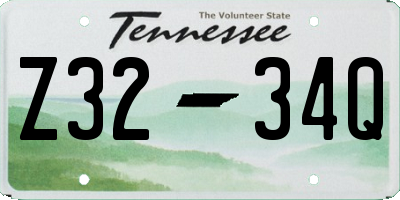 TN license plate Z3234Q