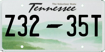 TN license plate Z3235T