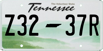 TN license plate Z3237R