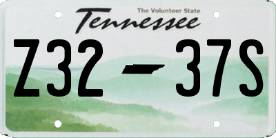 TN license plate Z3237S
