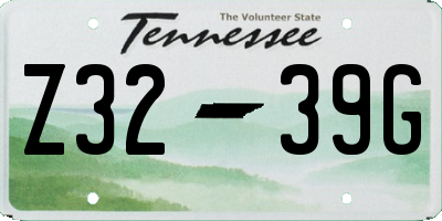 TN license plate Z3239G