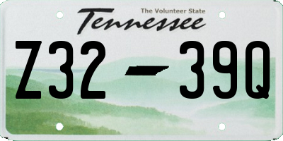 TN license plate Z3239Q