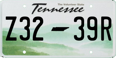 TN license plate Z3239R