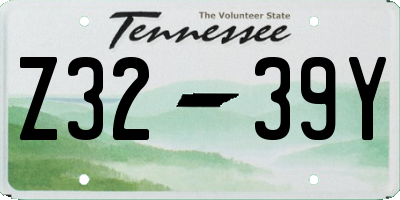 TN license plate Z3239Y