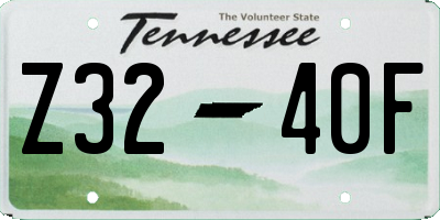 TN license plate Z3240F