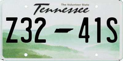 TN license plate Z3241S