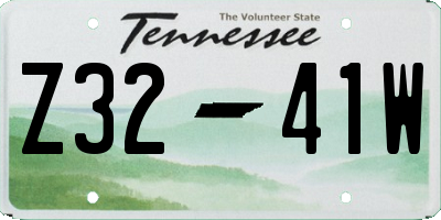 TN license plate Z3241W