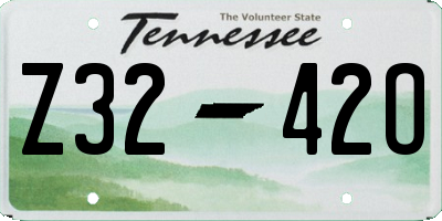 TN license plate Z3242O