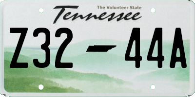 TN license plate Z3244A