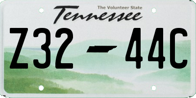 TN license plate Z3244C