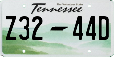 TN license plate Z3244D