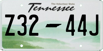 TN license plate Z3244J