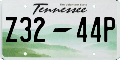 TN license plate Z3244P