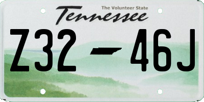 TN license plate Z3246J