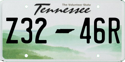 TN license plate Z3246R