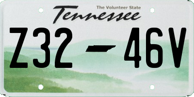 TN license plate Z3246V