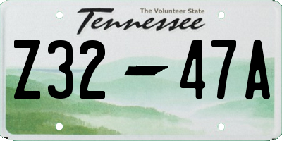 TN license plate Z3247A