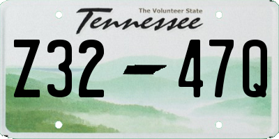 TN license plate Z3247Q